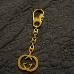 Gold Gucci GG Bag charm